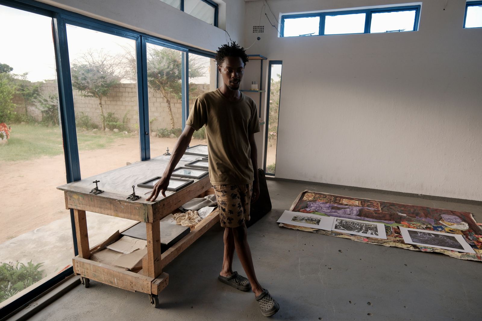 Tawanda Gwedza’s studio.