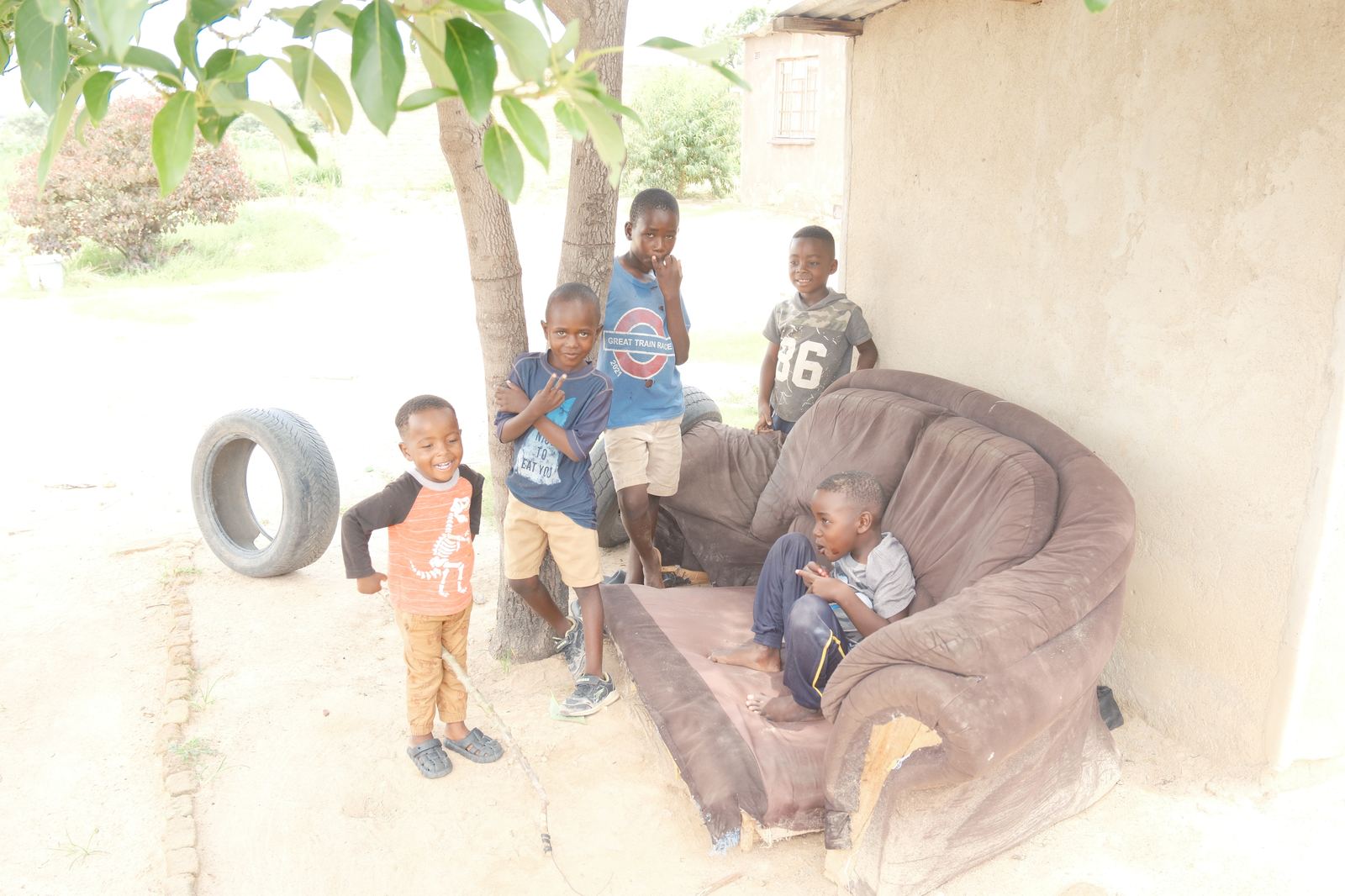 Outside Batsirai’s house.