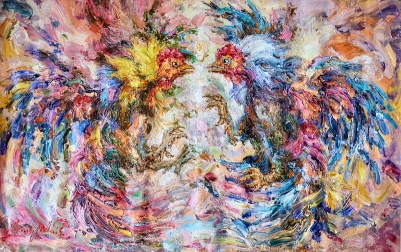Clash of Plumes by A. Zipnapechka