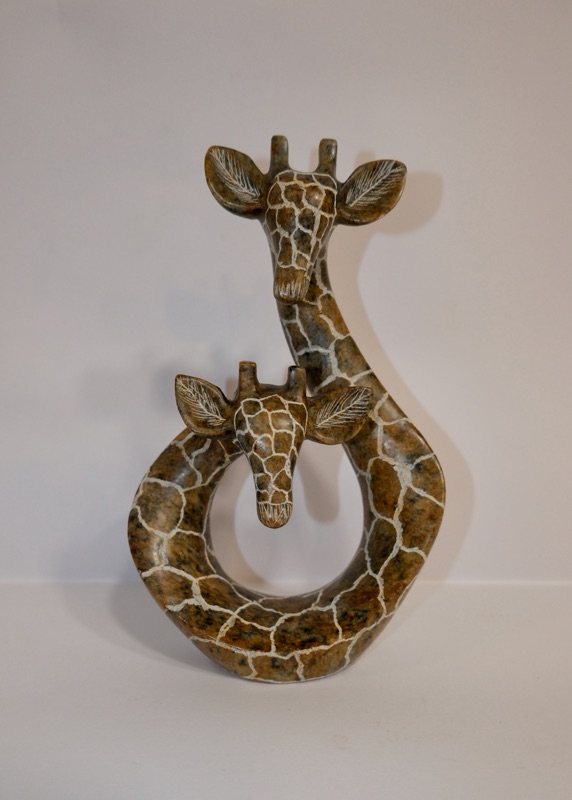 Hand Carved Soapstone Giraffe by Tapfuma Gupta